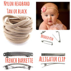 Custom Military MRS. Hair Bow – Personalized Name Tape Sailor Style – 5" Navy Army Marines air force Space force Homecoming Gift