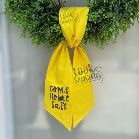 Military Wreath Sash – Custom Embroidered | All Branches + Yellow Ribbon Option